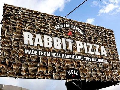 Pasang Papan Iklan dari Ratusan Kelinci Sungguhan, Restoran Pizza Ini Tuai Kecaman!